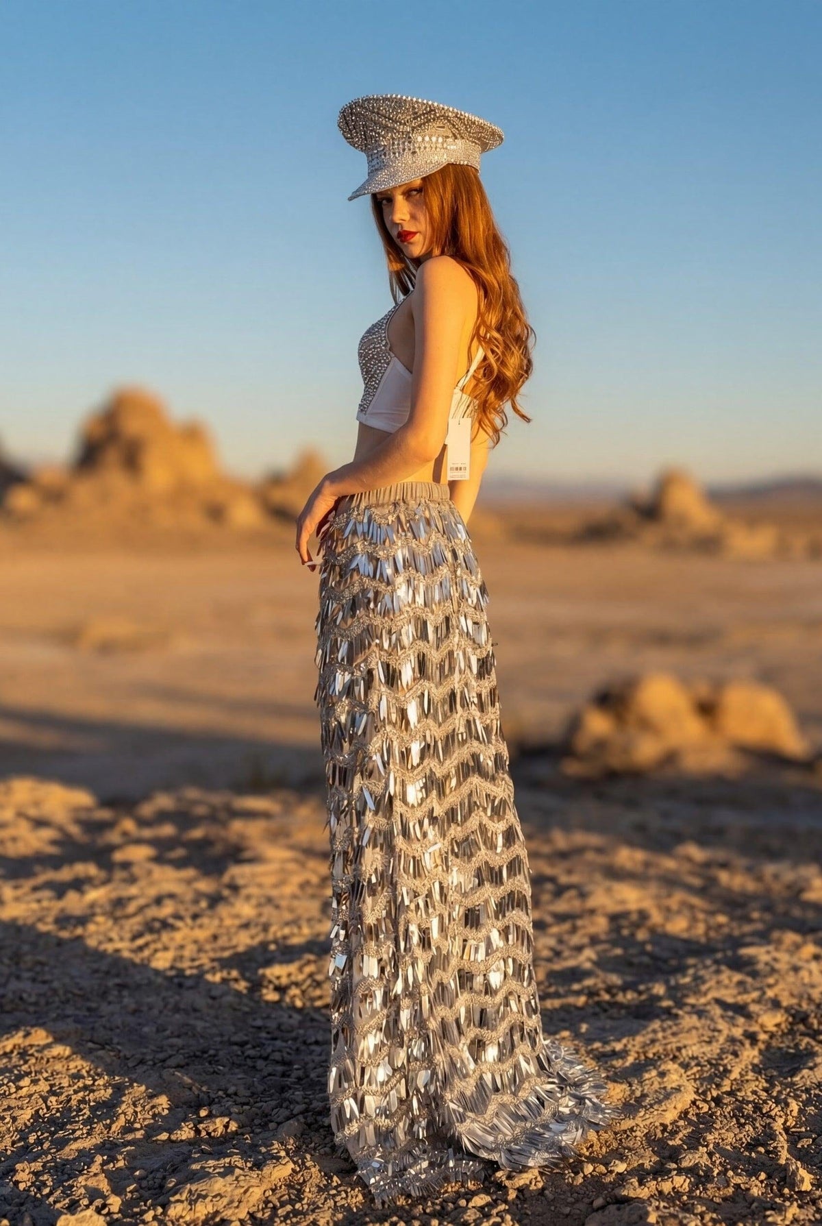 Kadiya Rhinestone Top Tops Iconic Outfitters 