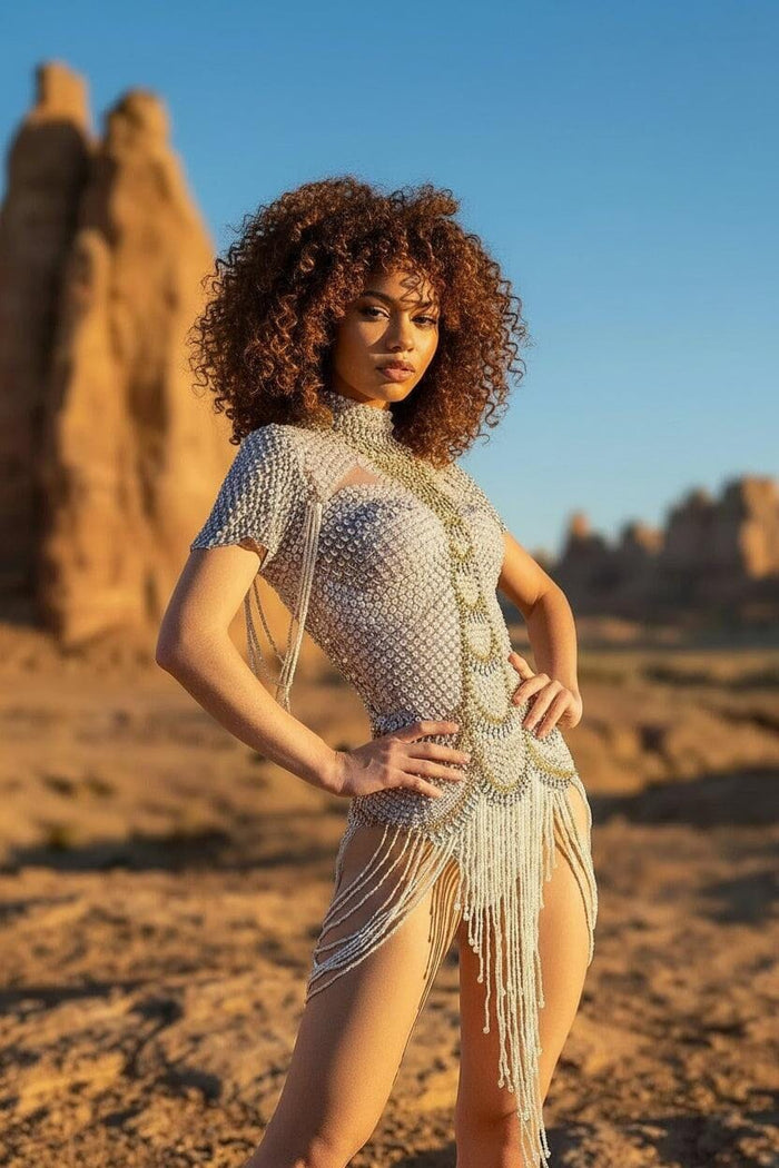 Kalani Rhinestone Bodysuit Iconic Outfitters 