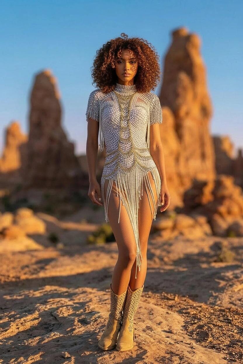 Kalani Rhinestone Bodysuit Iconic Outfitters 