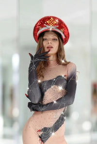 Katniss Rhinestone Hat Hat Iconic Outfitters 