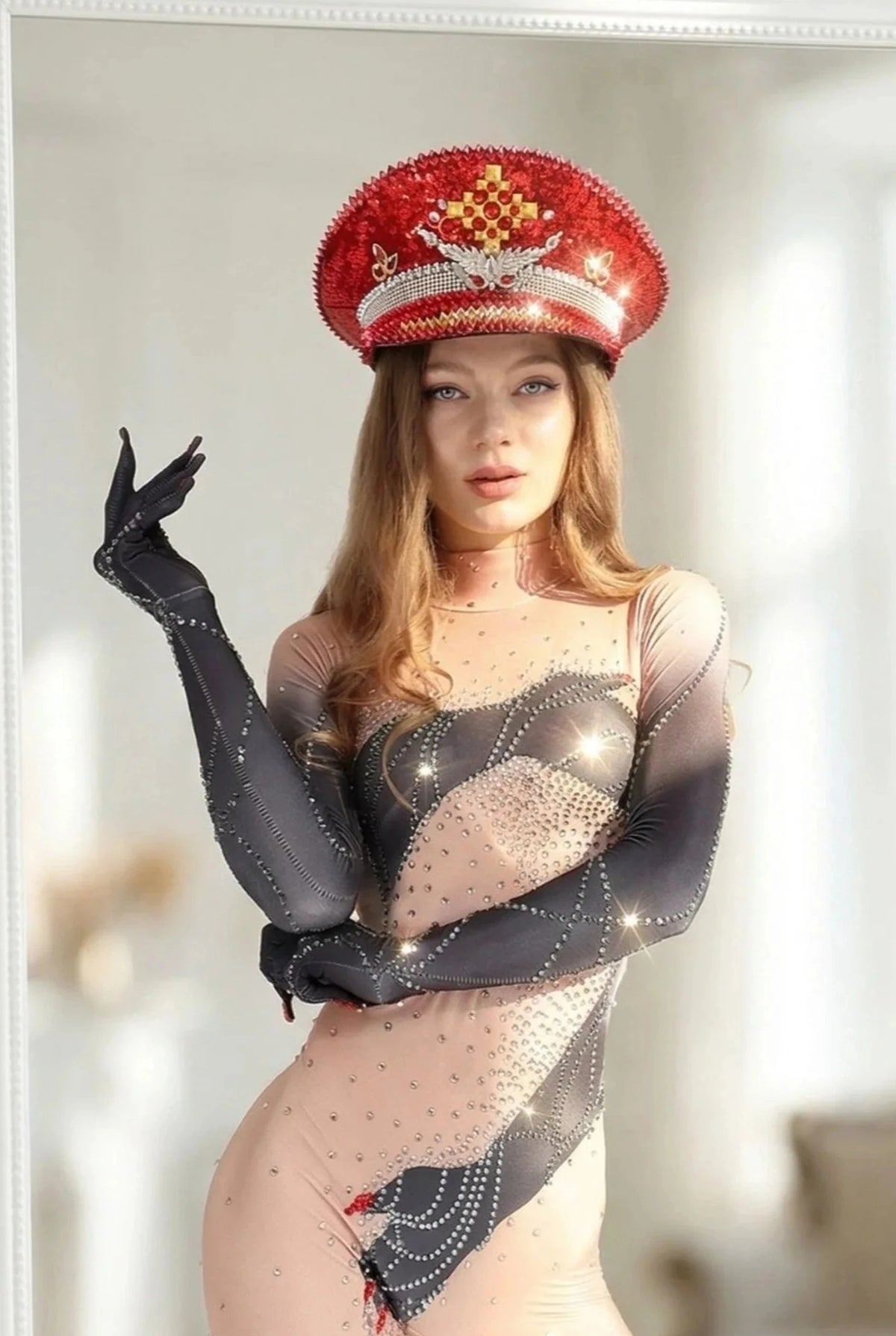 Katniss Rhinestone Hat Hat Iconic Outfitters 