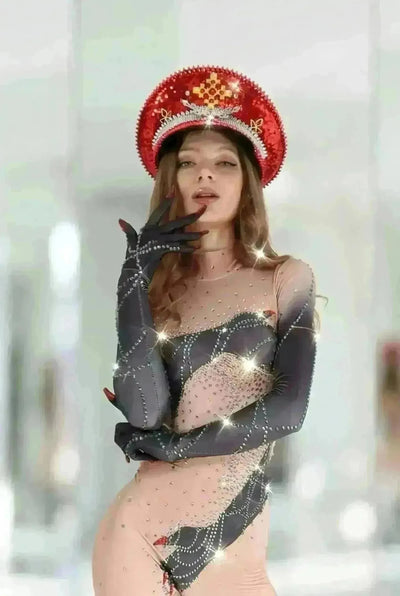 Katniss Rhinestone Hat Hat Iconic Outfitters 