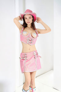 Laarni Pink Glitter Set Set Iconic Outfitters 