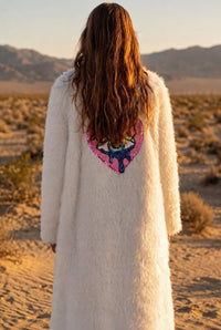 Lani White Faux Fur Festival Coat Faux Fur Iconic Outfitters 