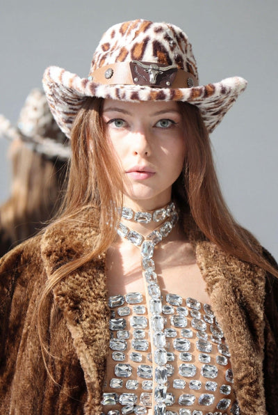 Leopard Cowboy Hat Hat Iconic Outfitters 