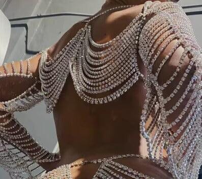 Lilium Rhinestone Body Accessory Body Jewellery Iconic Outfitters 