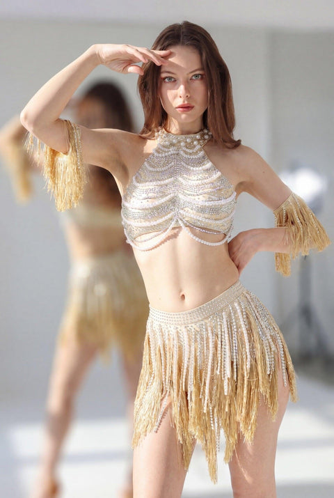 Mabel Pearl Fringe Bodysuit