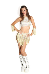Mabel Pearl Fringe Bodysuit Body Suit Iconic Outfitters 
