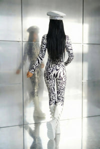 Minh Zebra Jumpsuit Jumpsuit Iconic Outfitters 