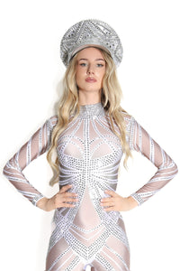 Moira Crystal Rhinestone Jumpsuit Jumpsuit Iconic Outfitters 