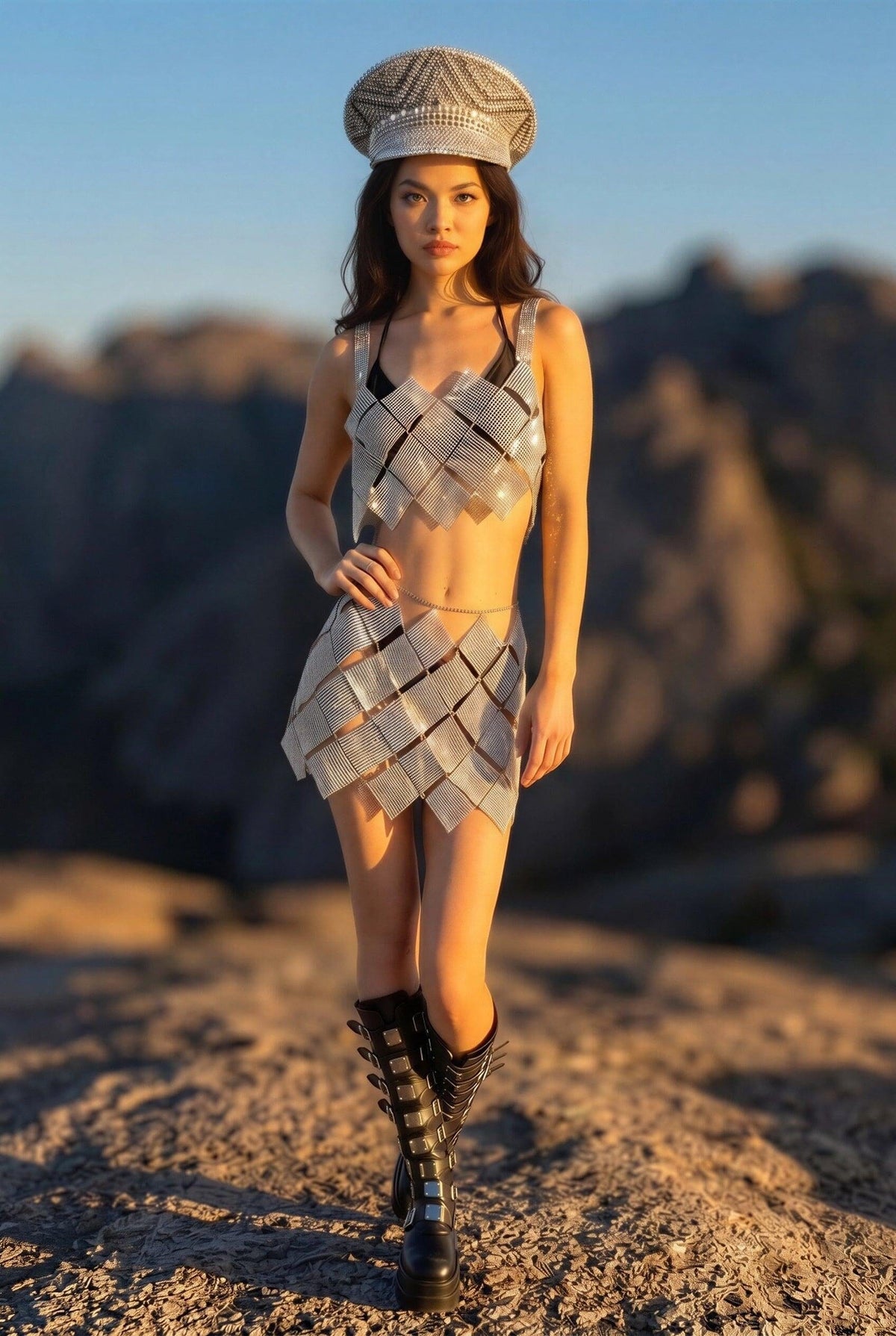 Muriel Diamond Set Dress Iconic Outfitters 