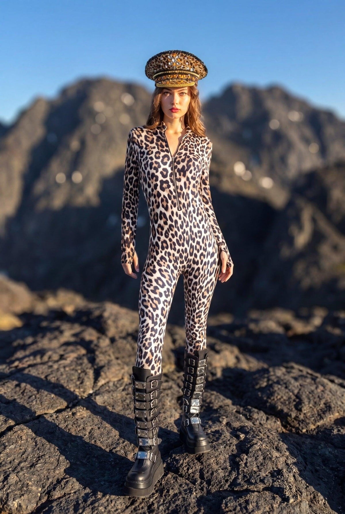 Nirael Leopard Jumpsuit Jumpsuit Iconic Outfitters 