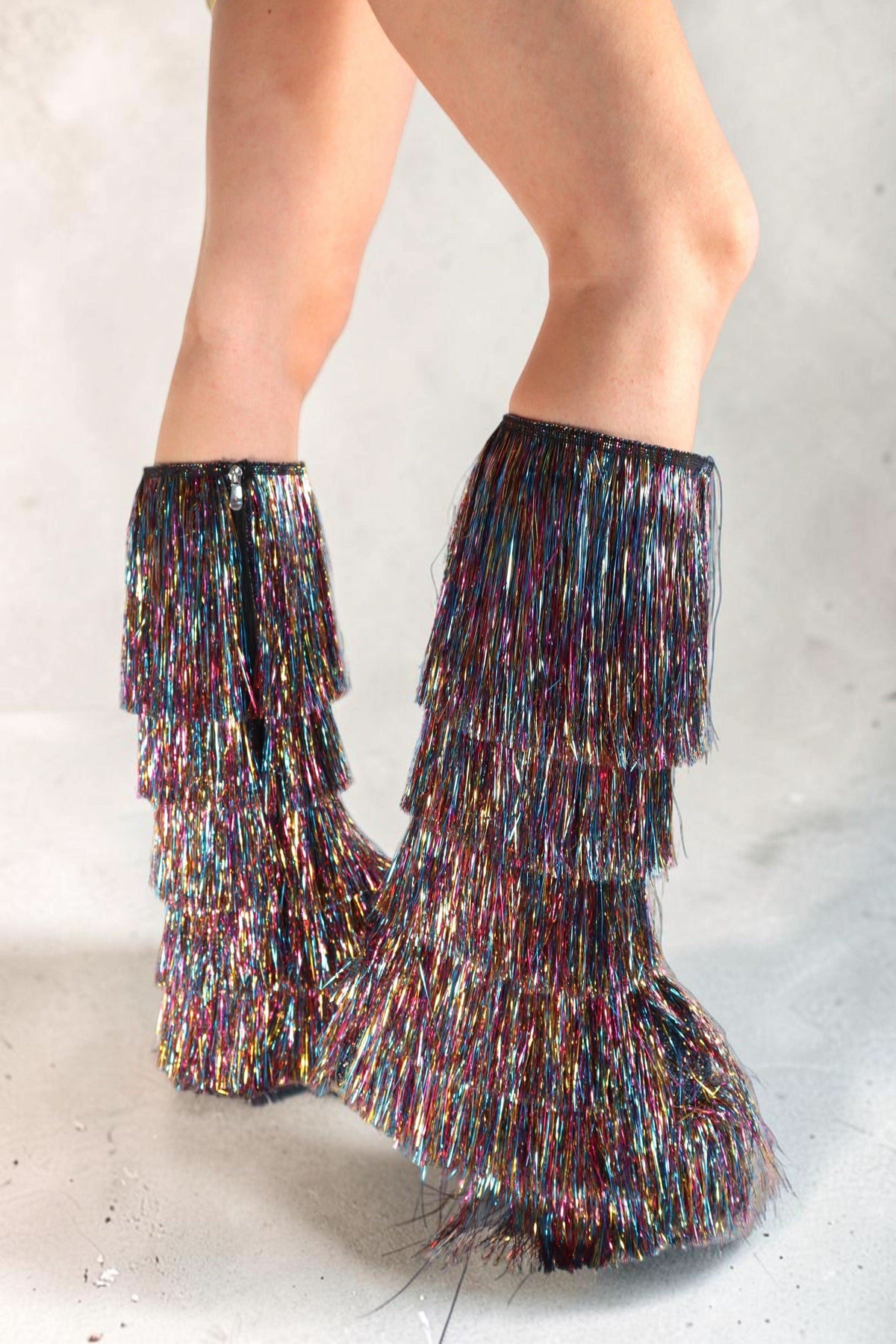 Noora Rainbow Tinsel Fringe Festival Boots Boots Iconic Outfitters 