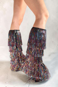 Noora Rainbow Tinsel Fringe Festival Boots Boots Iconic Outfitters 
