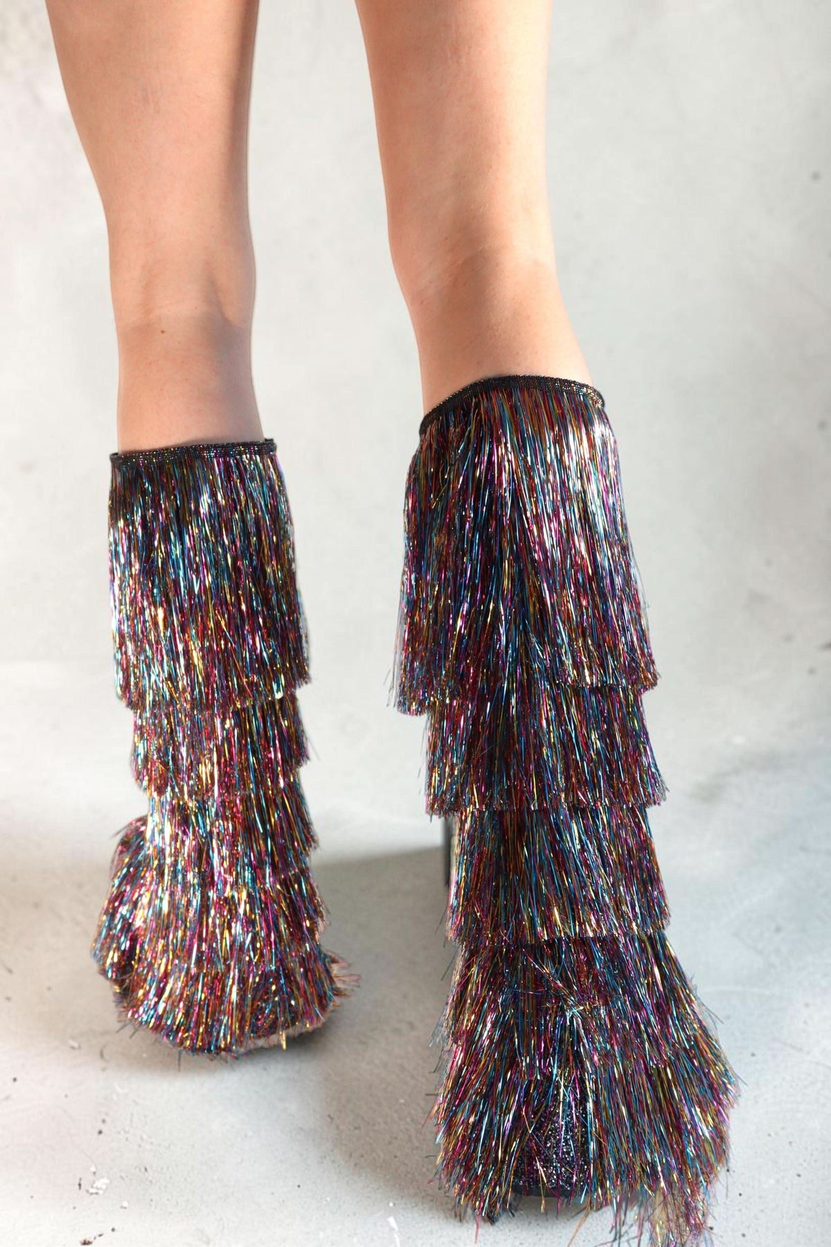 Noora Rainbow Tinsel Fringe Festival Boots Boots Iconic Outfitters 