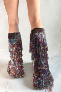 Noora Rainbow Tinsel Fringe Festival Boots Boots Iconic Outfitters 