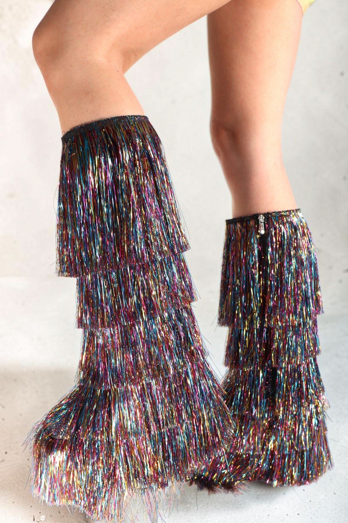 Noora Rainbow Tinsel Fringe Festival Boots Boots Iconic Outfitters 
