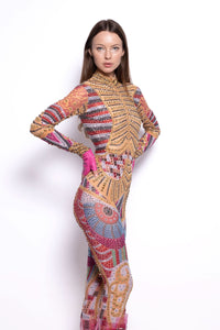 Novia Crystal Mosaic Jumpsuit Jumpsuit Iconic Outfitters 