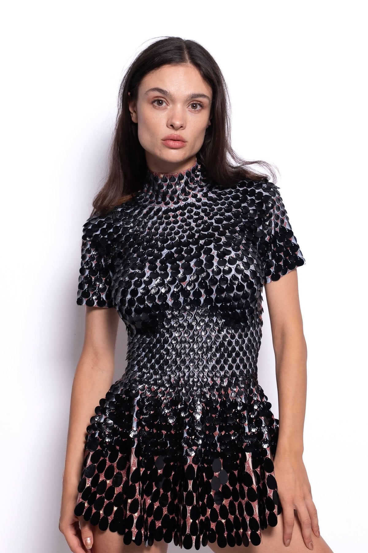 Ravenne Sequin Dress Dress Iconic Outfitters Black S 