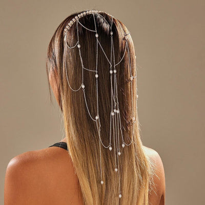 Sahar Pearl Cascade Head Jewellery Head Jewellery Iconic Outfitters 