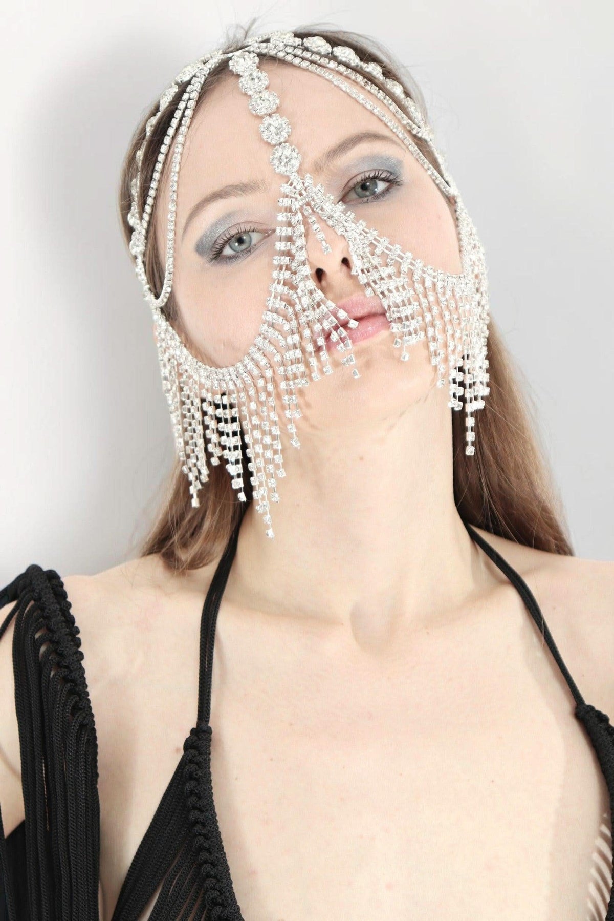 Sakira Crystal Cascade Festival Headpiece Head Jewellery Iconic Outfitters 