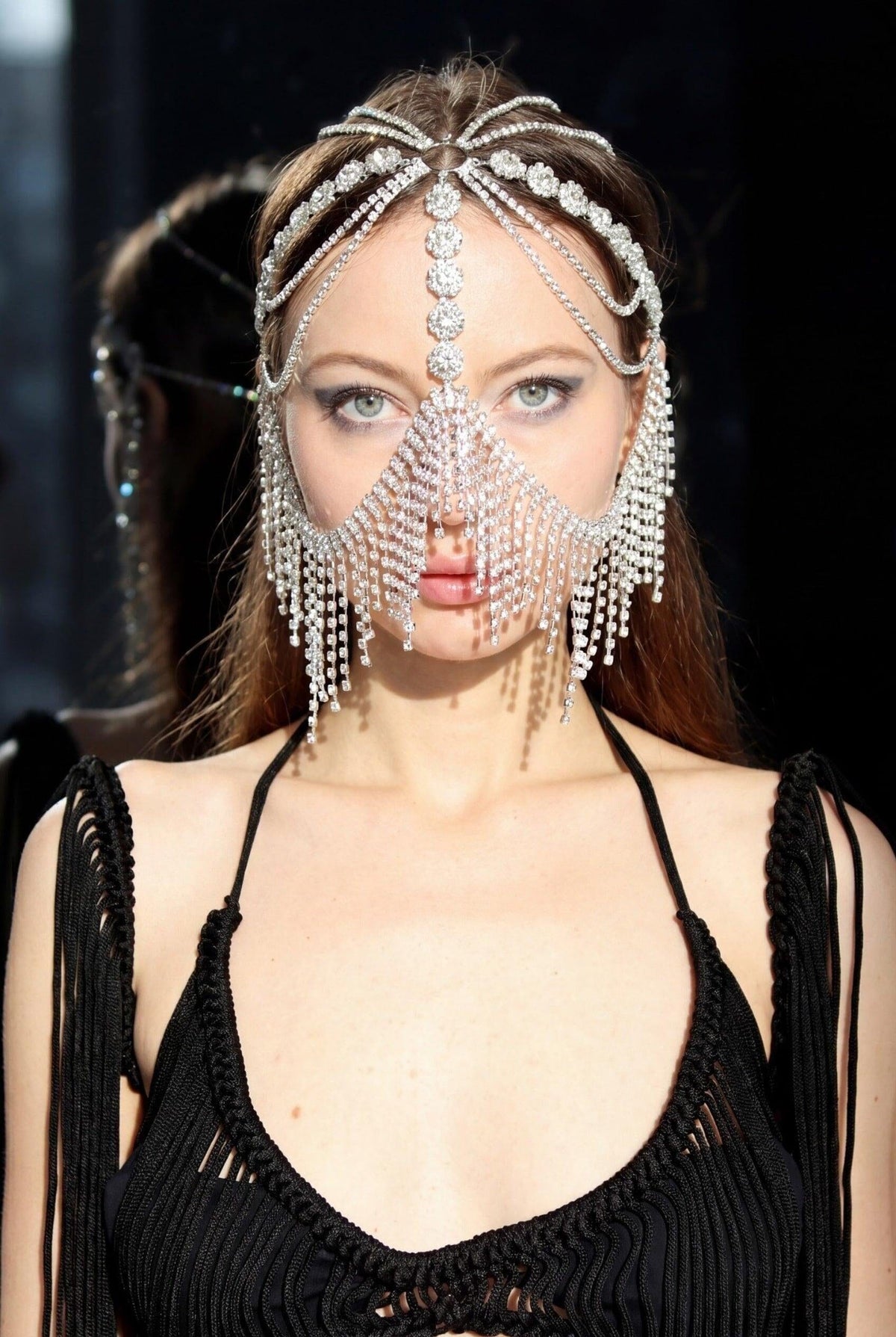Sakira Crystal Cascade Festival Headpiece Head Jewellery Iconic Outfitters 