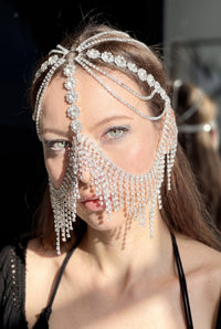 Sakira Crystal Cascade Festival Headpiece Head Jewellery Iconic Outfitters 