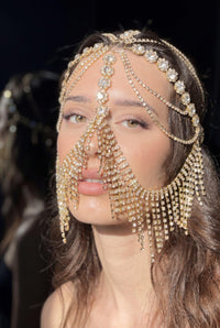 Samah Crystal Cascade Festival Headpiece Head Jewellery Iconic Outfitters 