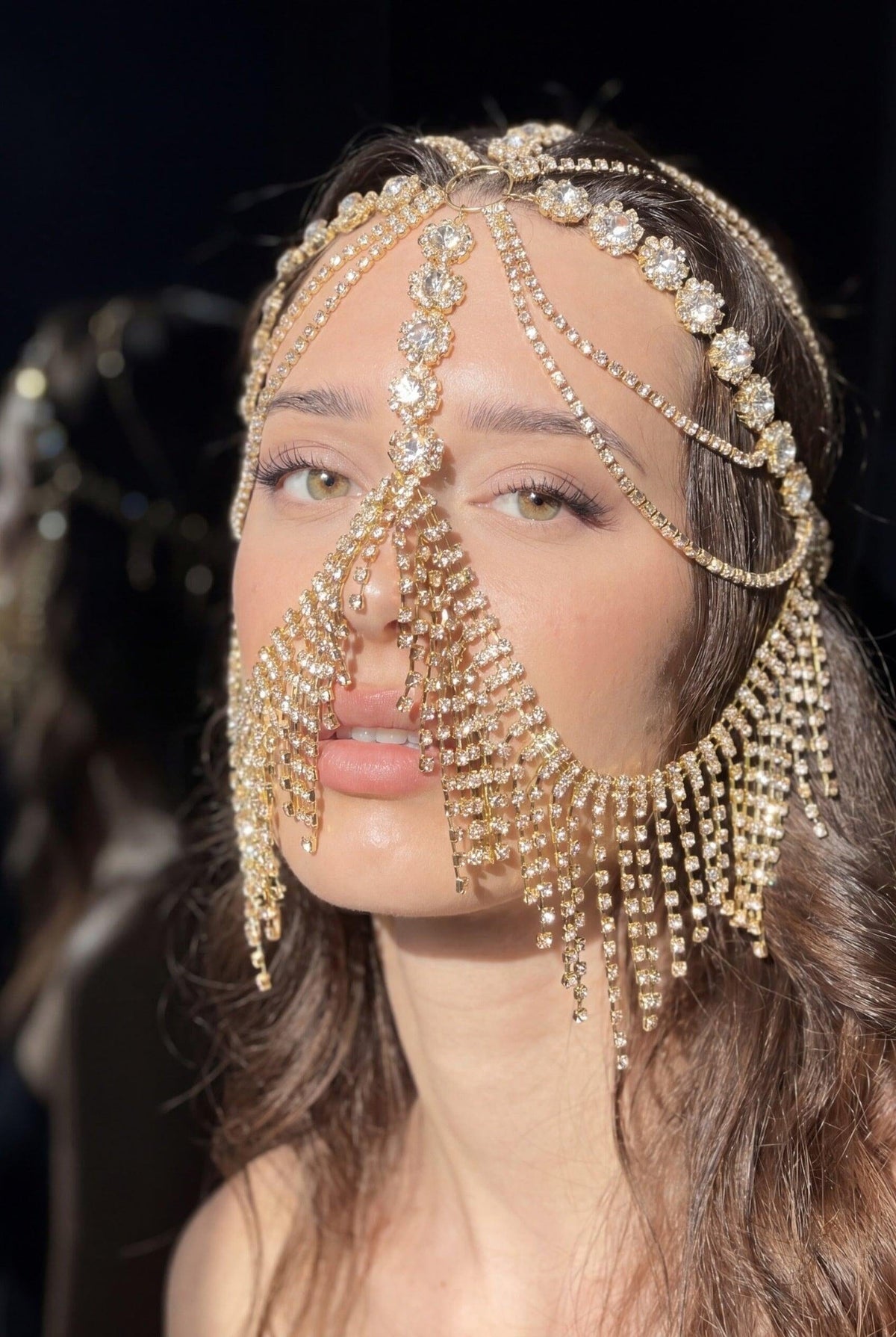 Samah Crystal Cascade Festival Headpiece Head Jewellery Iconic Outfitters 