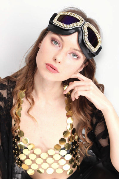 Saretta Chain Top Tops Iconic Outfitters Gold 