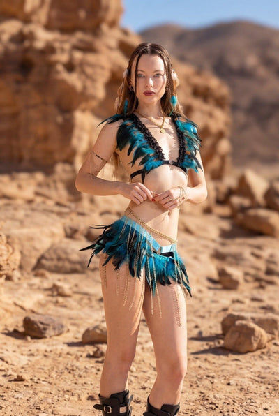 Seris Feather skirt Feather Iconic Outfitters 