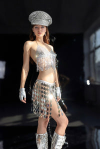 Soleil Metallic Sequin Set Dress Iconic Outfitters 