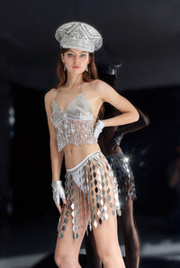 Soleil Metallic Sequin Set Dress Iconic Outfitters 