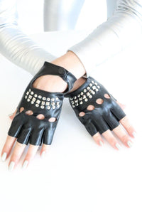 Solon Black Festival Fingerless Gloves Gloves Iconic Outfitters 