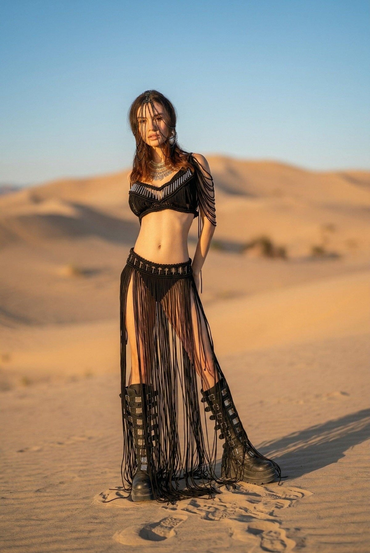 Taelin Macrame Dress Macrame Iconic Outfitters 