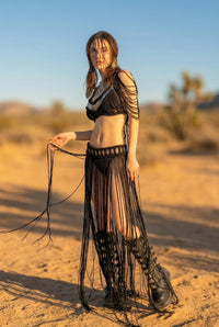Taelin Macrame Dress Macrame Iconic Outfitters 
