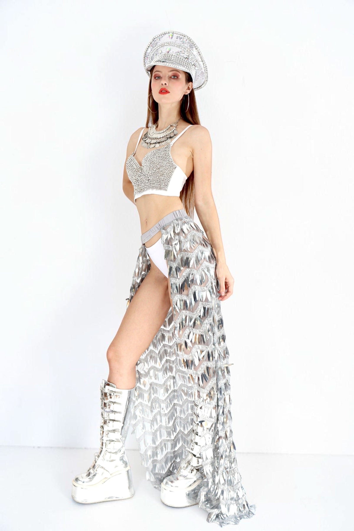 Tavia Sequin Skirt Skirt Iconic Outfitters 