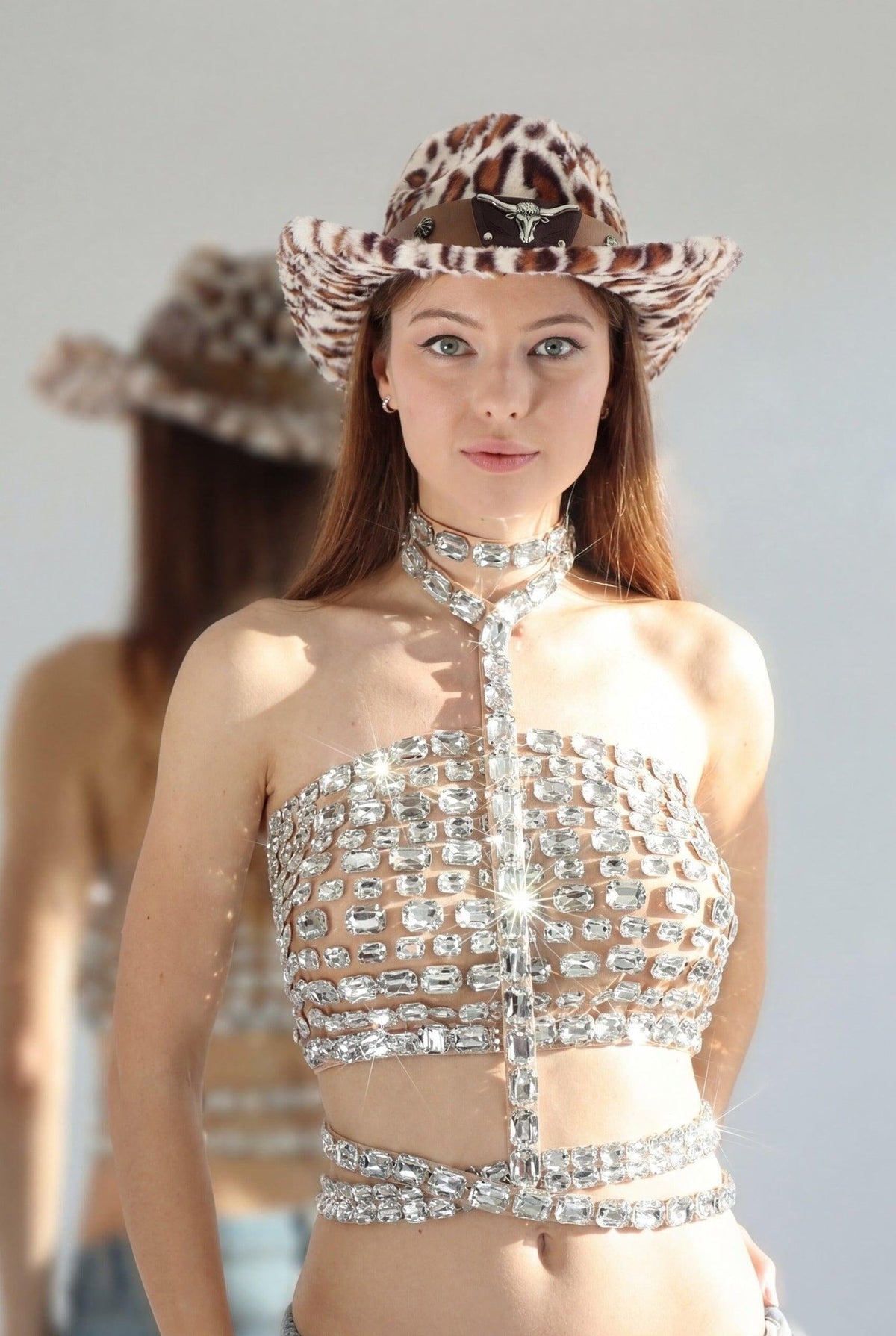 Thora Crystal Top Tops Iconic Outfitters 