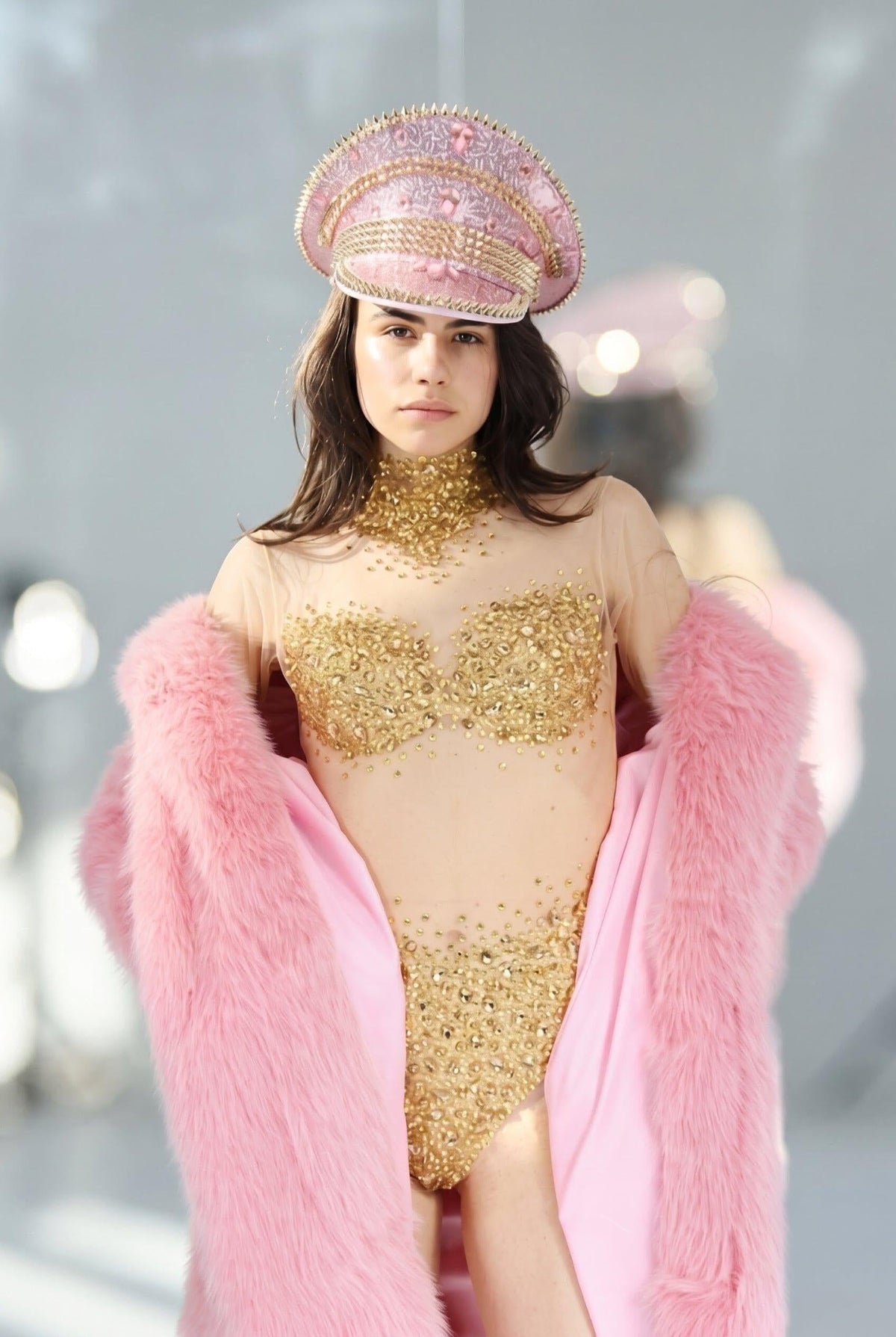 Titania Pink Faux Fur Festival Coat Faux Fur Iconic Outfitters 