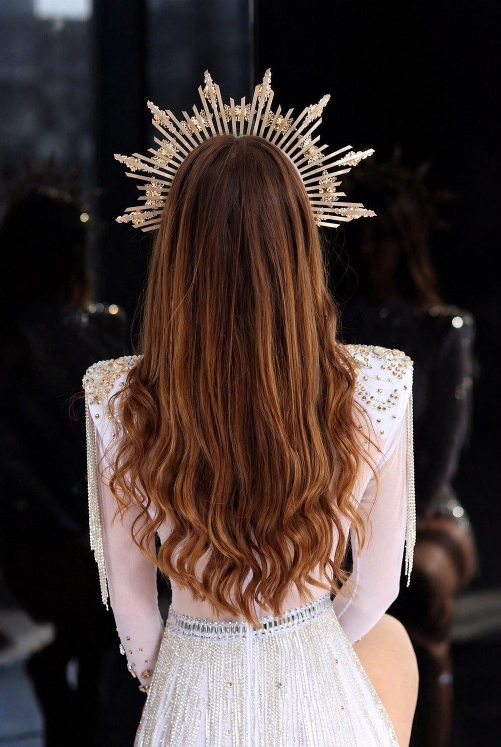 Vyna Sunburst Halo Crown Halo Crown Iconic Outfitters 