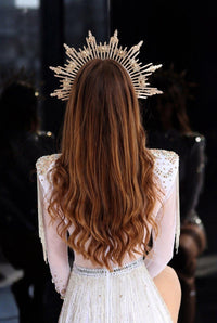 Vyna Sunburst Halo Crown Halo Crown Iconic Outfitters 