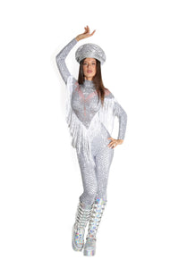 Xara Rhinestone Tassel Jumpsuit Jumpsuit Iconic Outfitters 