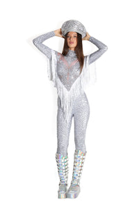 Xara Rhinestone Tassel Jumpsuit Jumpsuit Iconic Outfitters 