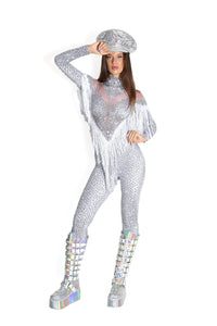 Xara Rhinestone Tassel Jumpsuit Jumpsuit Iconic Outfitters 