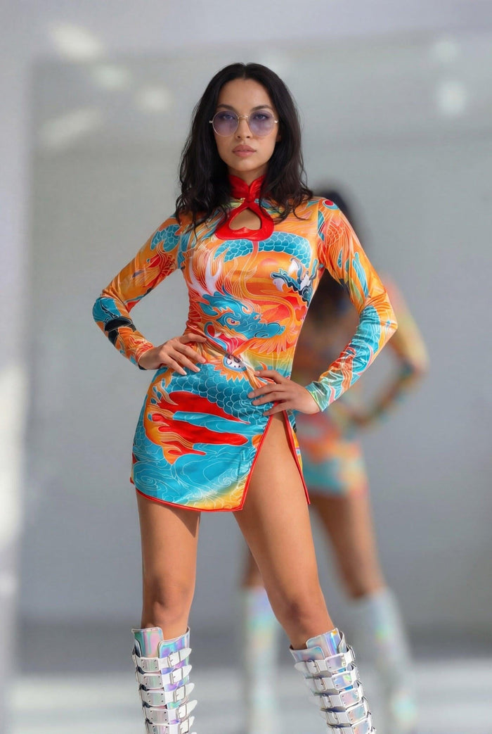 Xelina Dragon Dress Dress Iconic Outfitters 