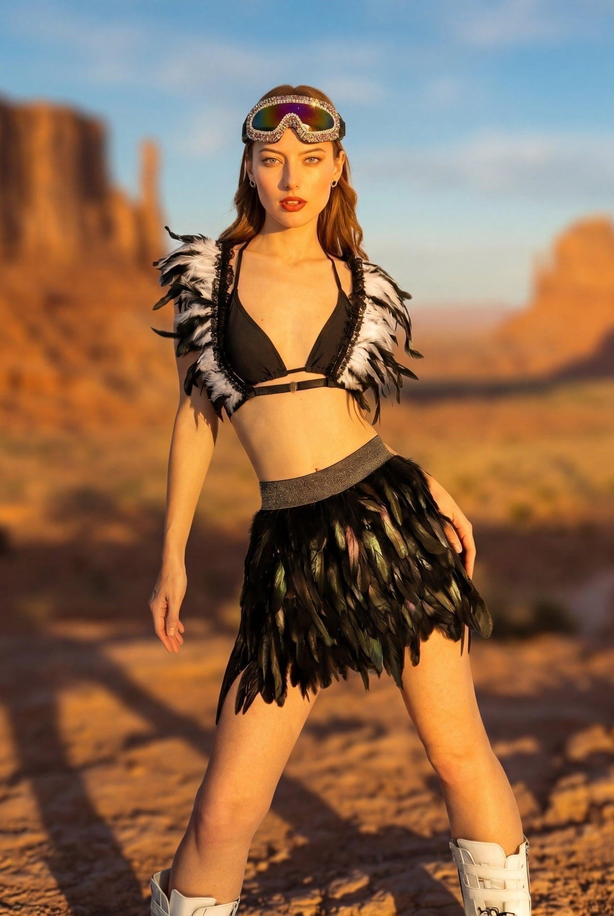 Zaelis Feather Set Feather Iconic Outfitters 