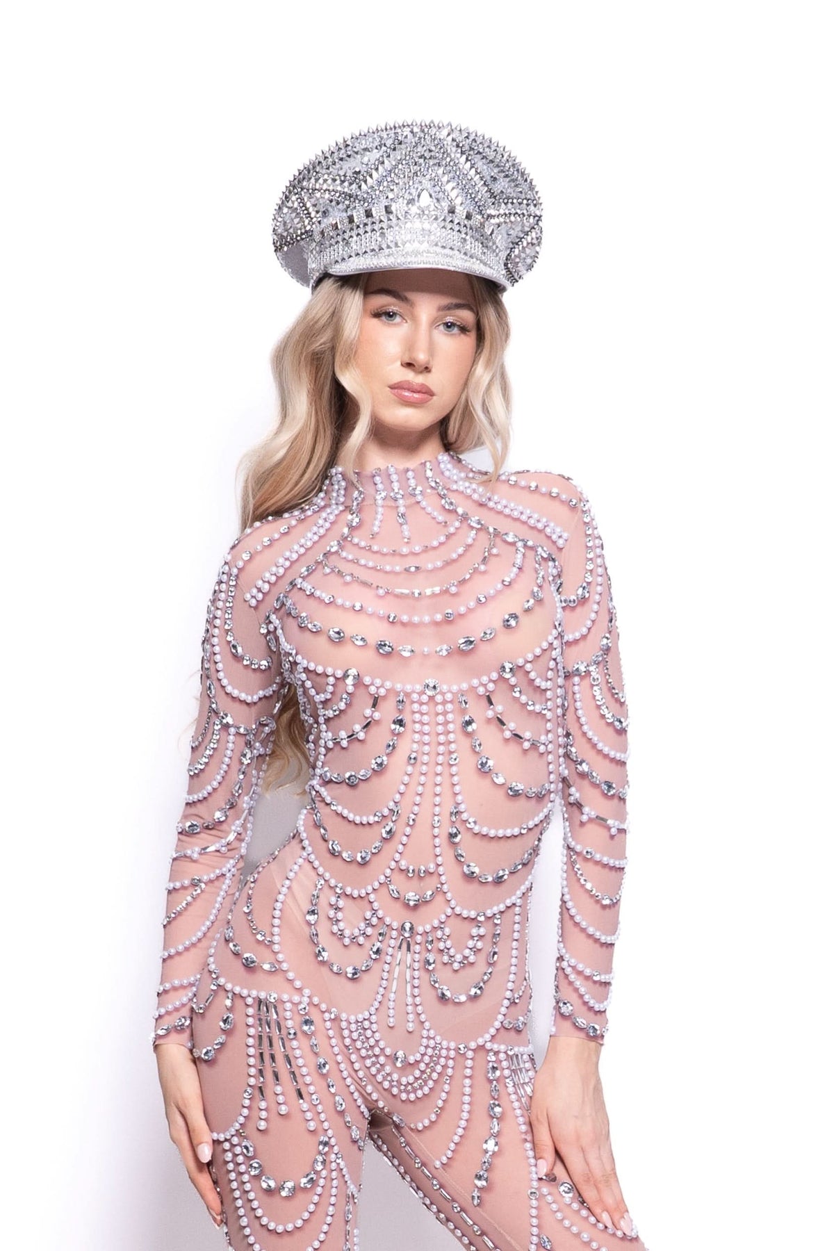 Zaira Rhinestone Jumpsuit Jumpsuit Iconic Outfitters 