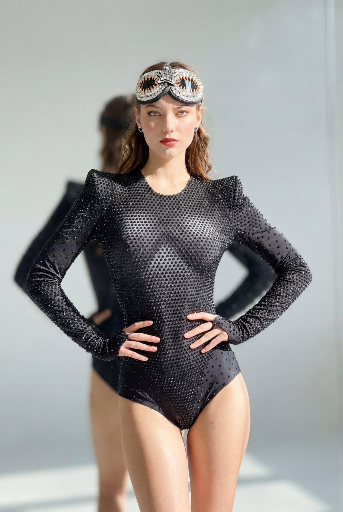 Zia Rhinestone Bodysuit Iconic Outfitters 